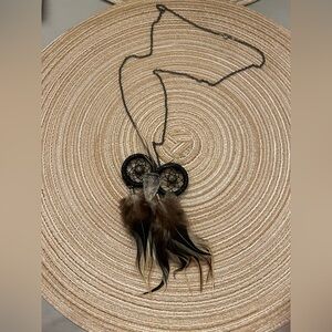 Unique Owl necklace (Dreamcatcher/feather/arrowhead)